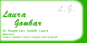 laura gombar business card